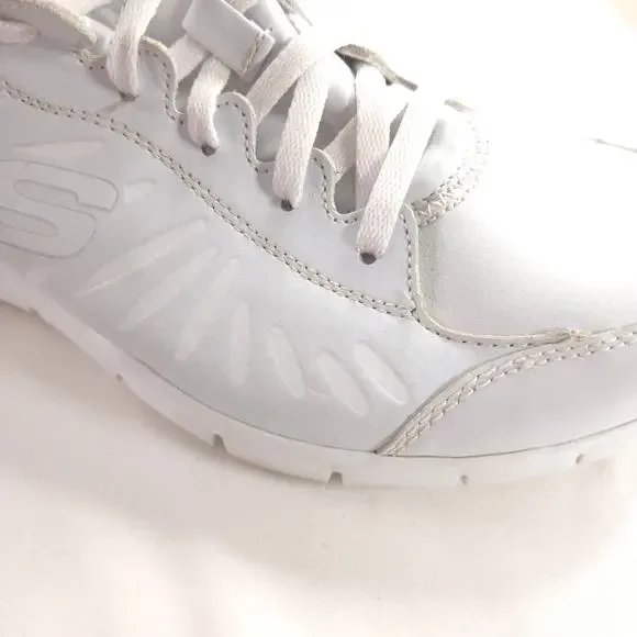 Skechers Work Relaxed Fit Slip Resistant Shoe Womens Size 10 76564 White - Picture 8 of 9